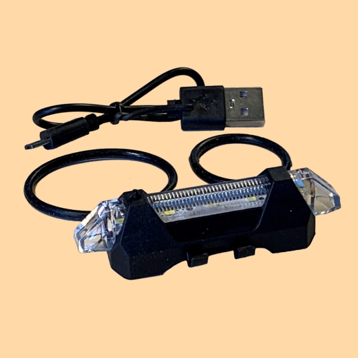 Ultrahelles LED-Licht für Fahrräder, 4 Modi, weiss, wiederaufladbar
