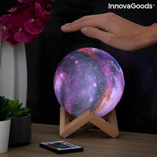 LED-Lampe Galaxie mit Fernsteuerung, wiederaufladbar