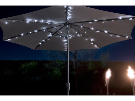 Solar-LED-Sonnenschirm-Lichterkette