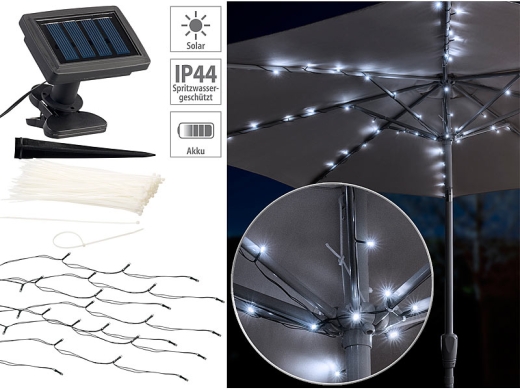 Solar-LED-Sonnenschirm-Lichterkette