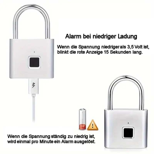 Fingerabdruck-Vorhängeschloss