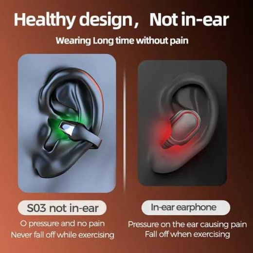 Kabelloses Bluetooth 5.3 Open-Ear-Clip-Headset