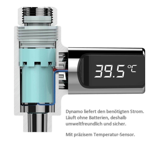 Dusch-Thermometer mit LED-Display