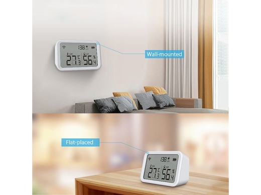 3-fach WLAN-Sensor für Temperatur, Luftfeuchtigkeit und Helligkeit, inklusive APP