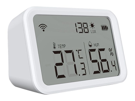 3-fach WLAN-Sensor für Temperatur, Luftfeuchtigkeit und Helligkeit, inklusive APP