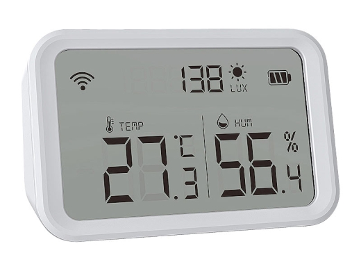 3-fach WLAN-Sensor für Temperatur, Luftfeuchtigkeit und Helligkeit, inklusive APP